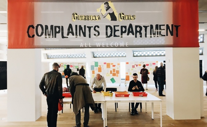The Guerrilla Girls explain the importance of complaining in the arts